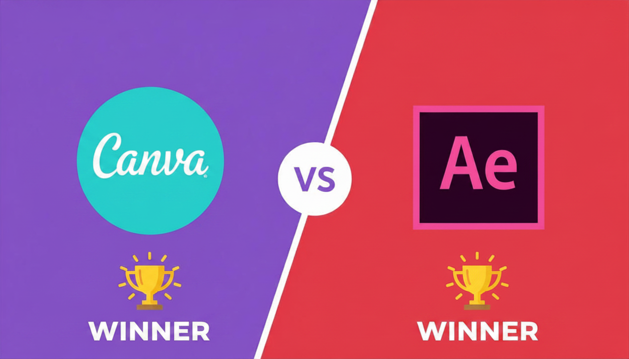 Social media post design using Canva vs Adobe Express