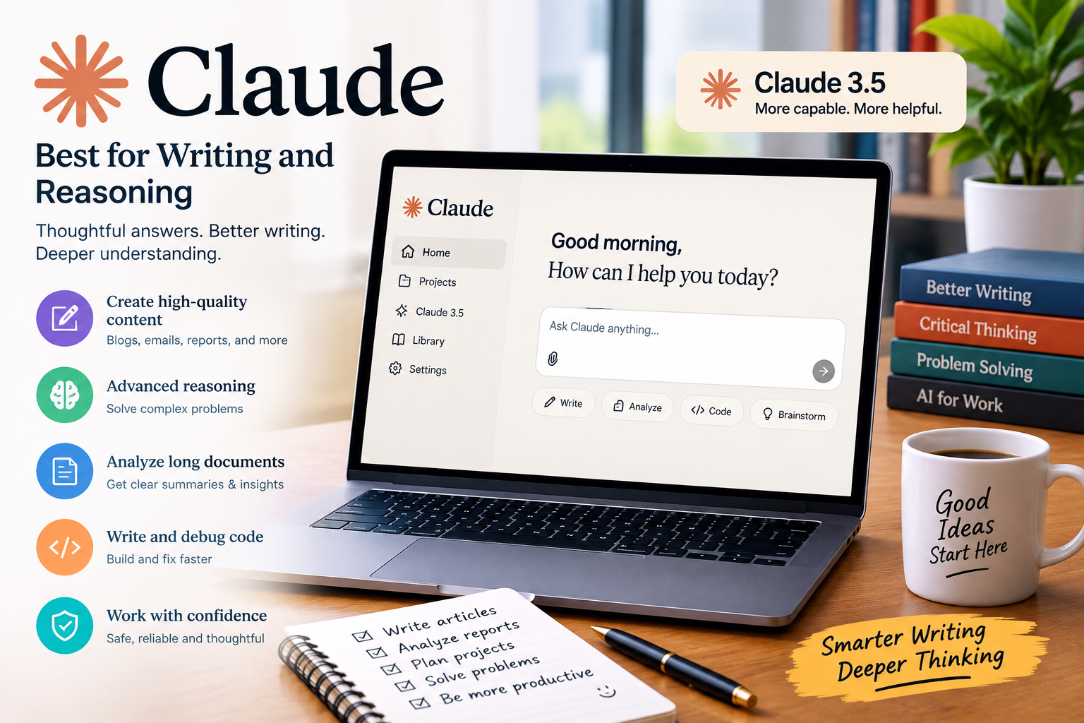Claude — Best for Writing and Reasoning