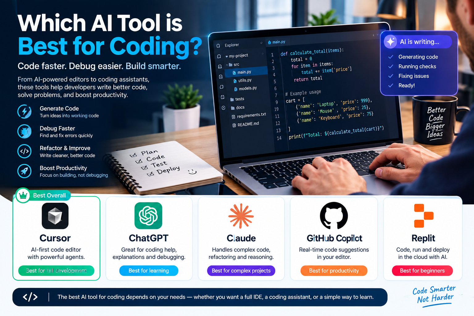 Which AI tool is best for coding?