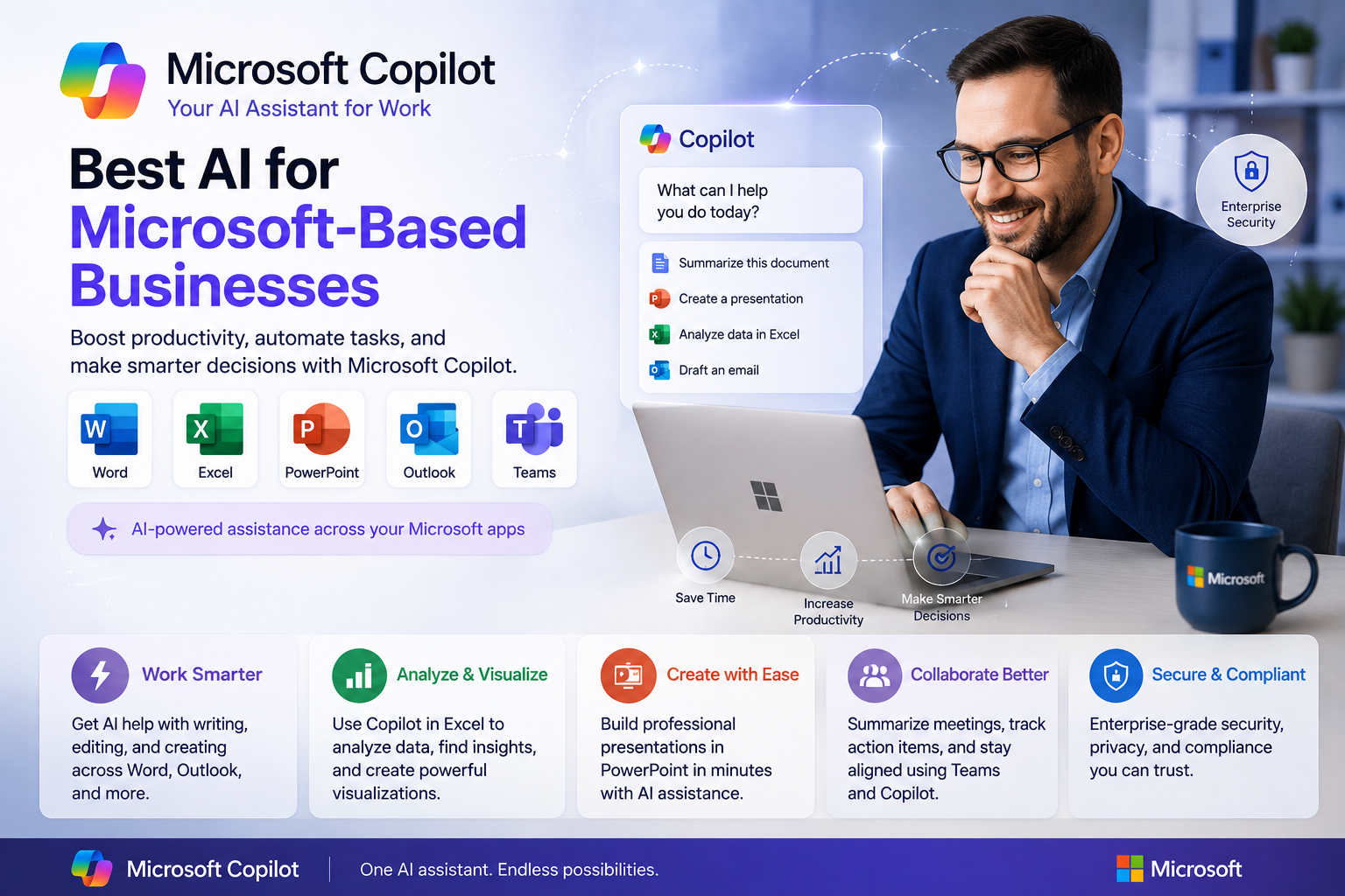 Microsoft Copilot — Best AI for Microsoft-Based Businesses 