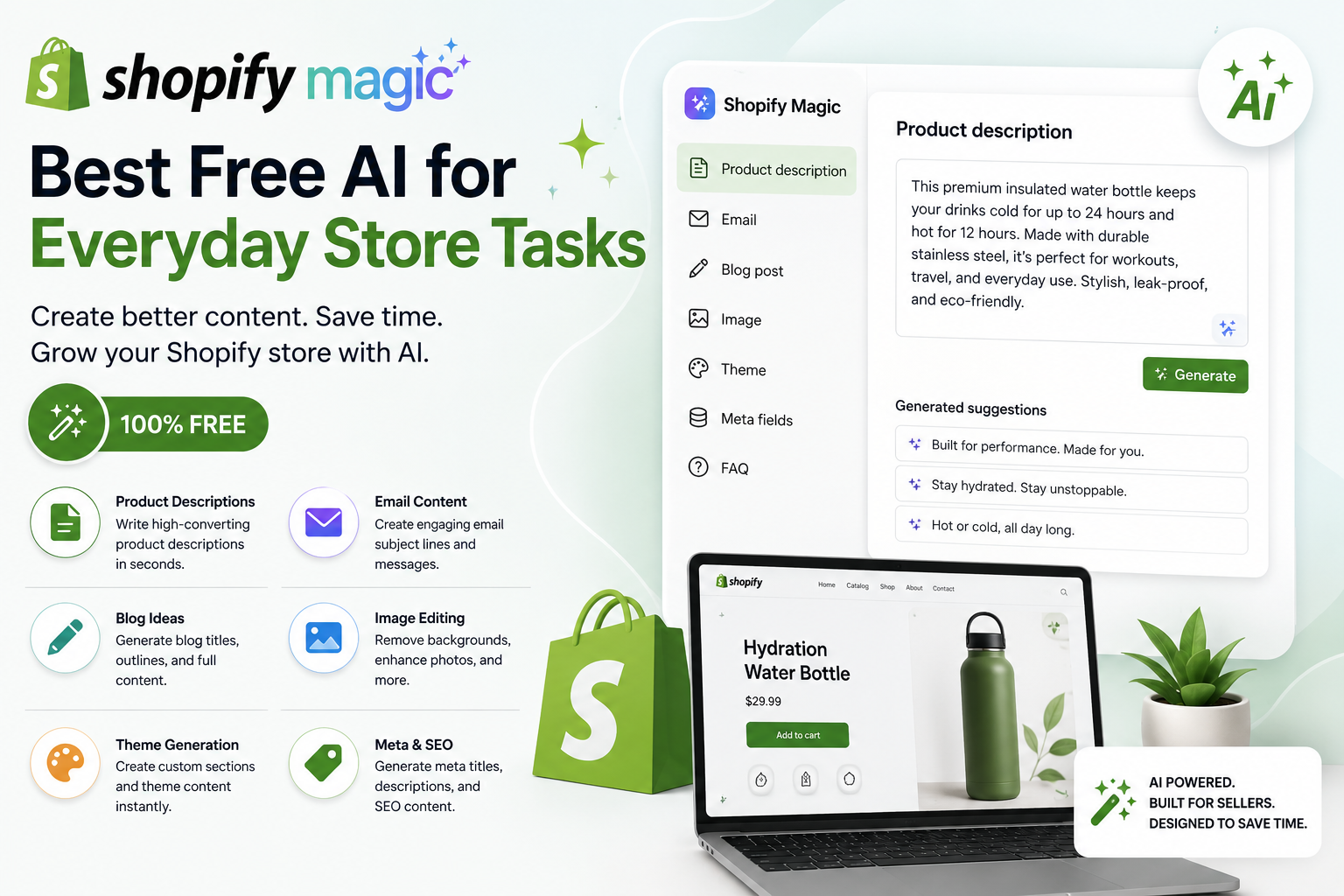 Shopify Magic — Best Free AI for Everyday Store Tasks