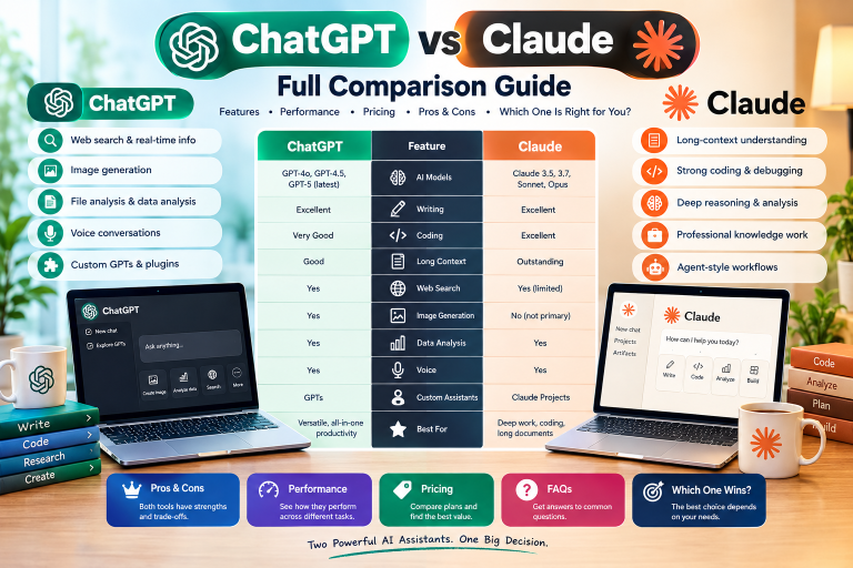 ChatGPT vs Claude – Full Comparison