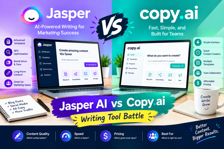 Jasper AI vs Copy.ai – Writing Tool Battle