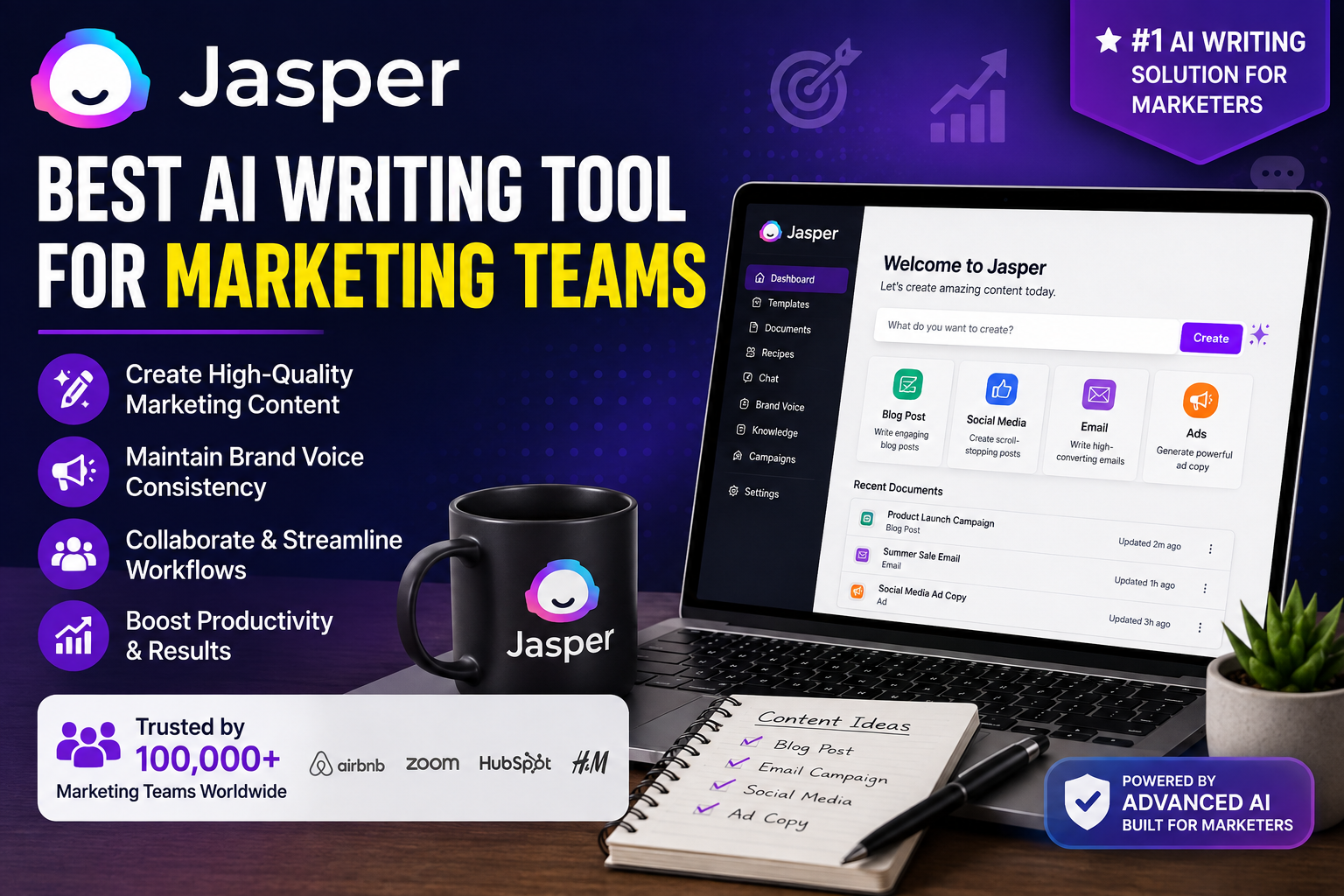 Jasper — Best AI Writing Tool for Marketing Teams 