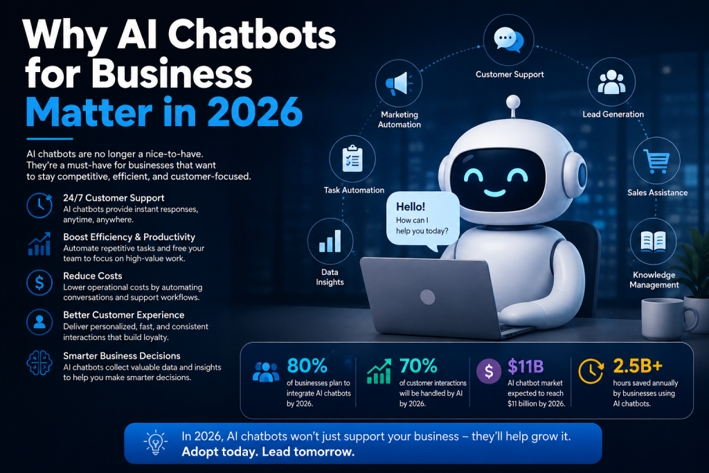 Why AI Chatbots for Business Matter in 2026