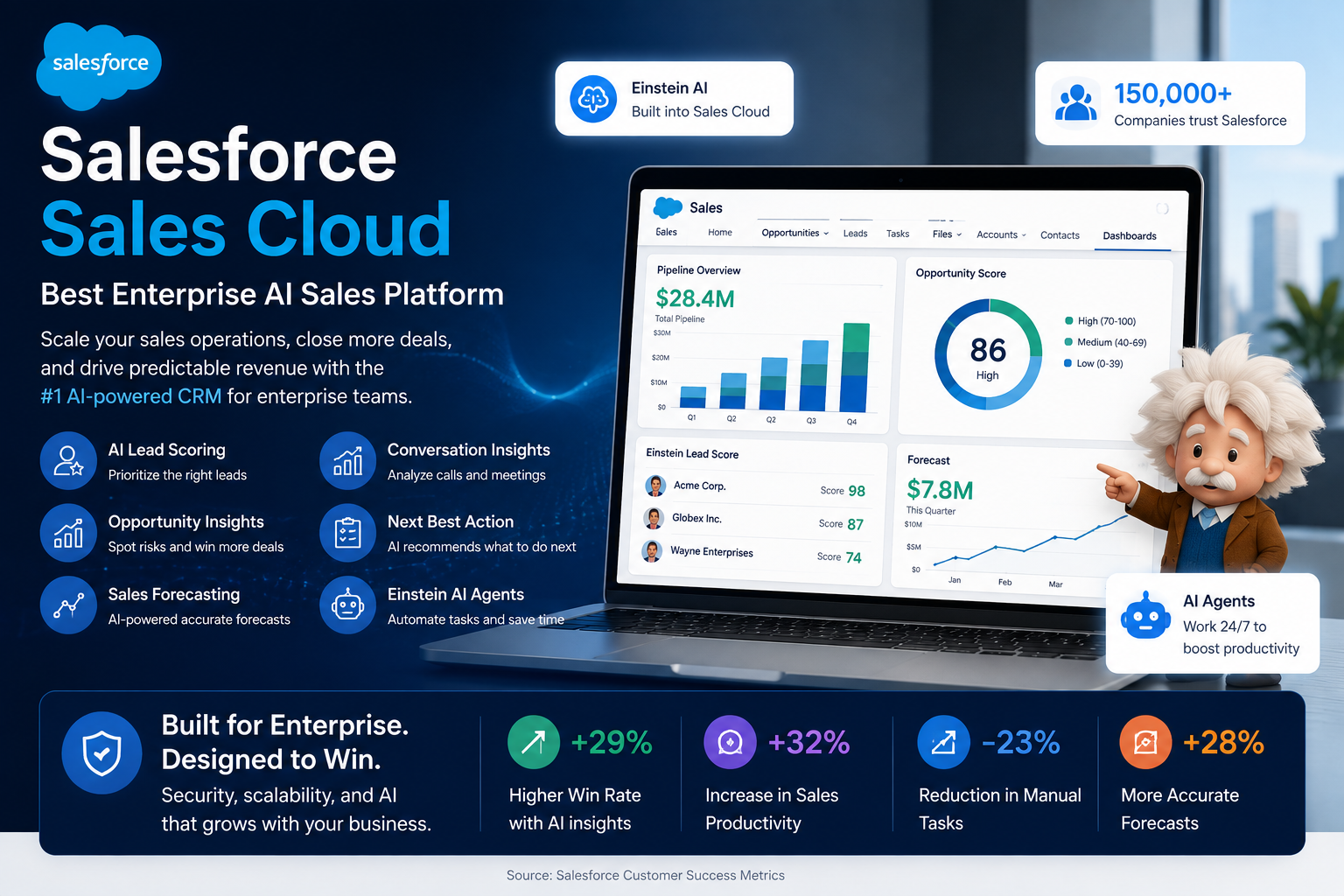 Salesforce Sales Cloud — Best Enterprise AI Sales Platform