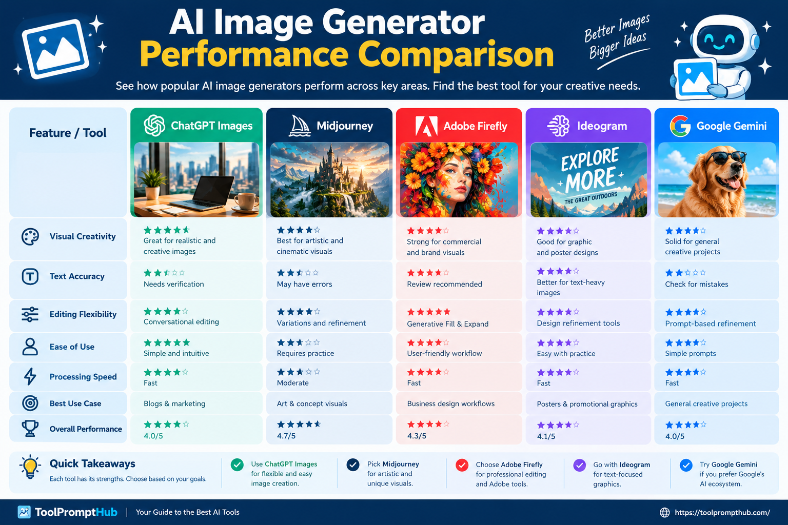 AI Image Generator Performance Comparison