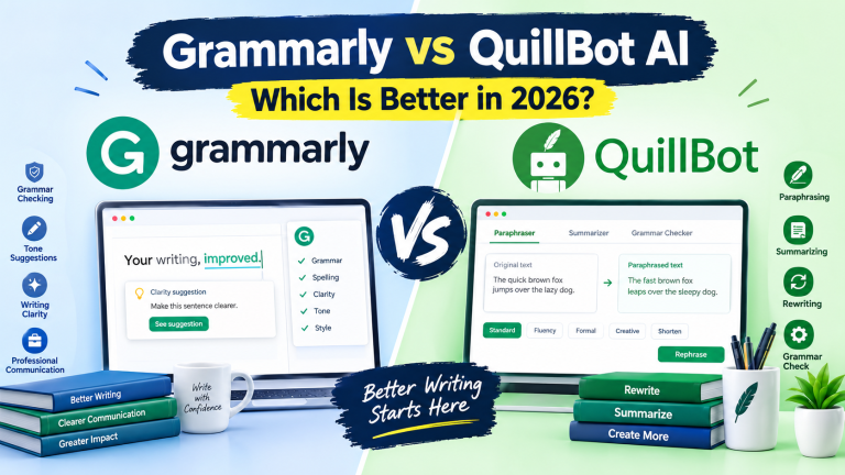 Grammarly vs QuillBot AI: Which Is Better in 2026?